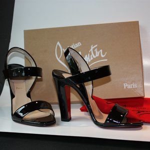 NWT Christian Louboutin Etrier Patent Calf Heel